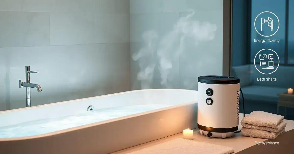 Benefícios do aquecedor de água para banheira