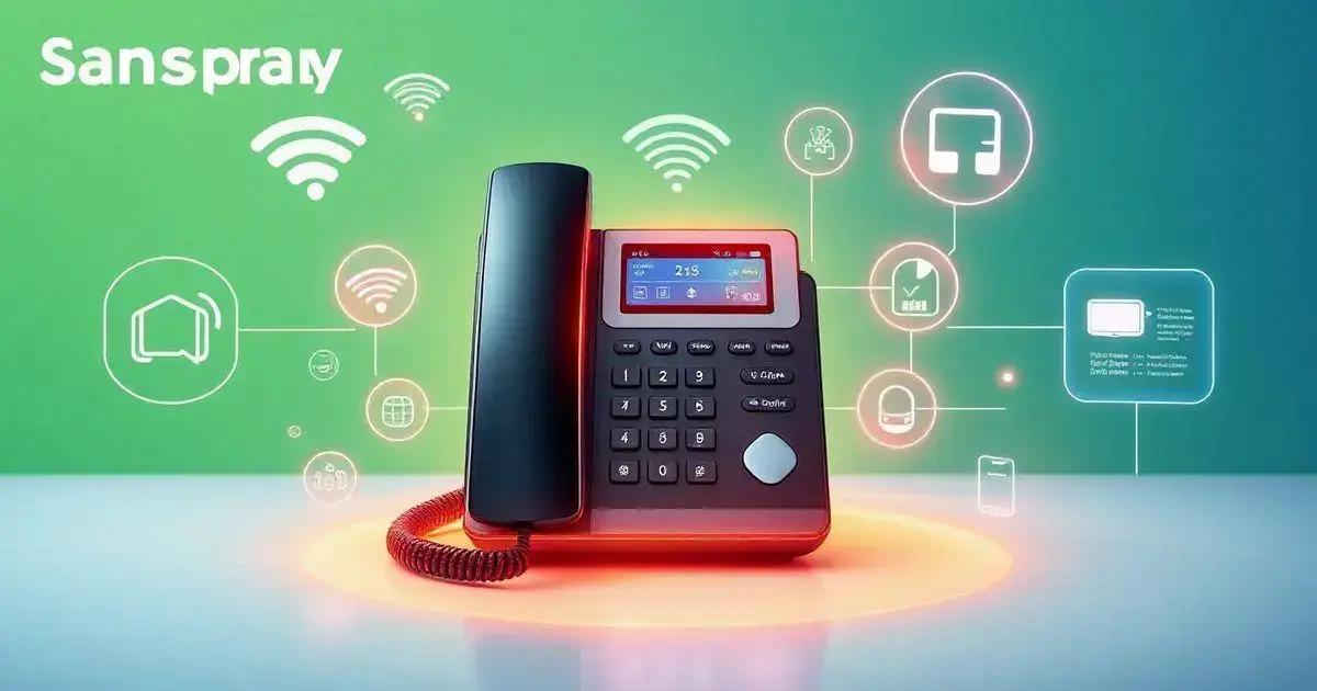 Como configurar o Sanspray Telefone?