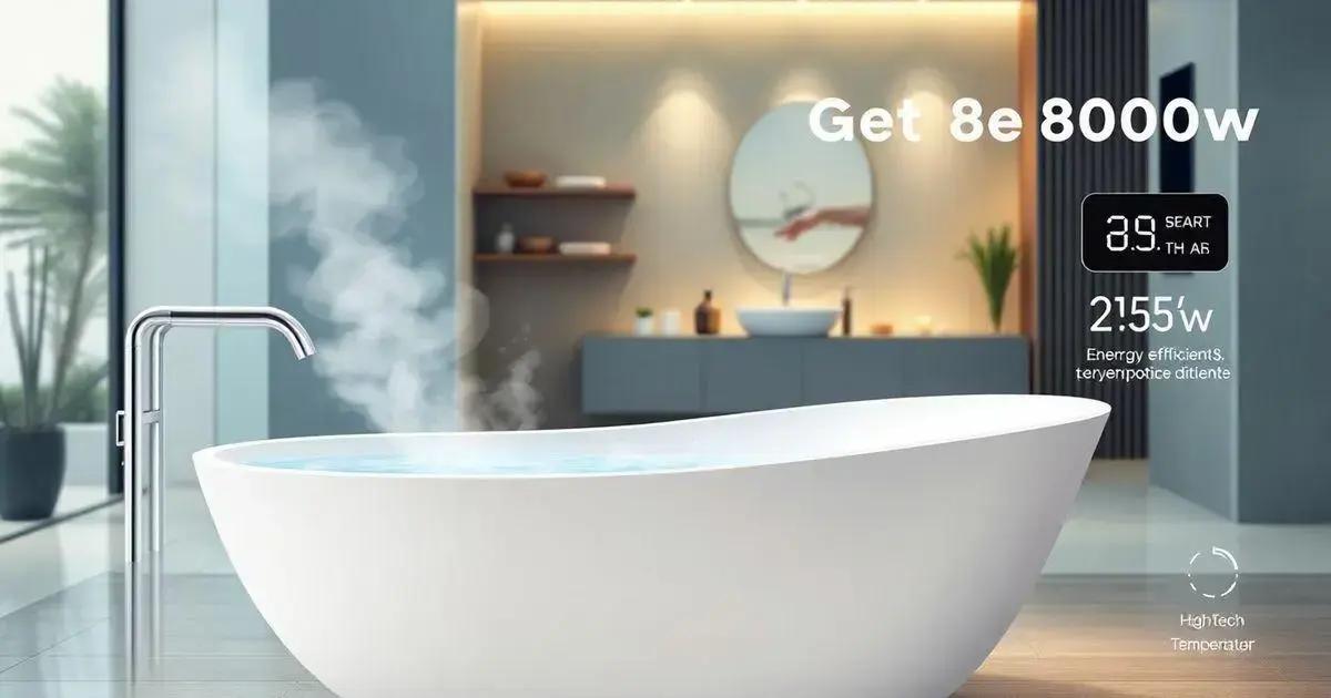 Como funciona o aquecedor banheira Get 8000w?