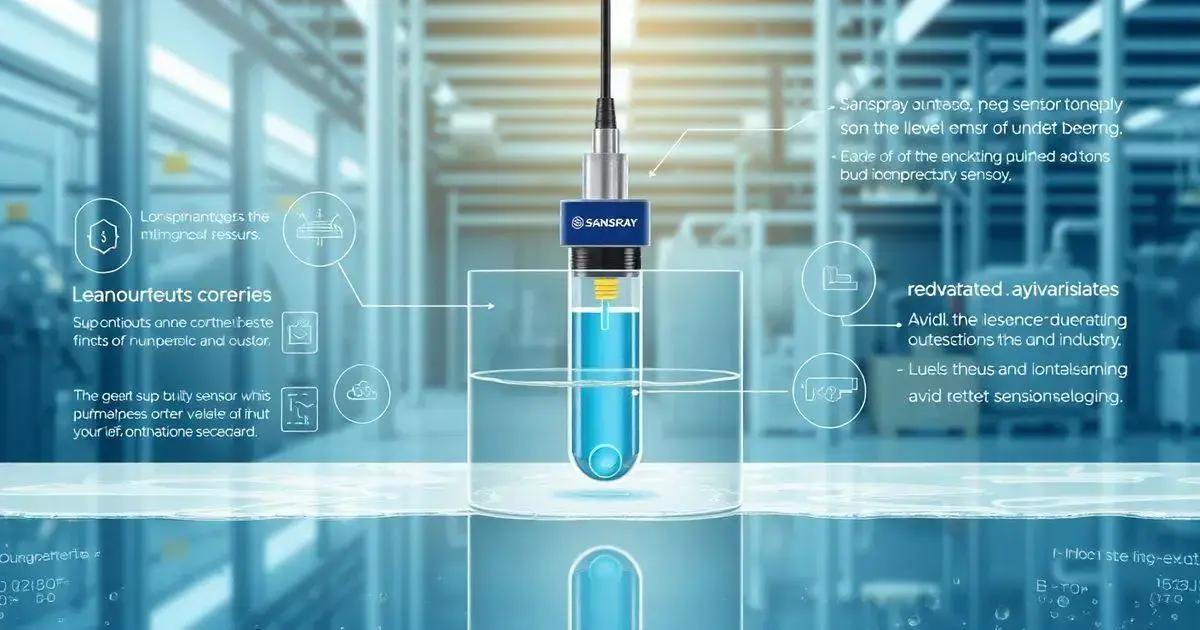 Como funciona o sensor de nível sanspray?