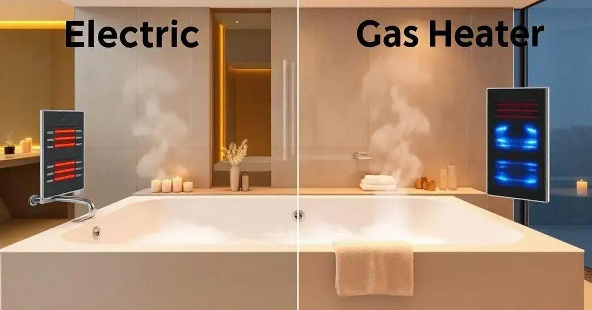 Comparação entre aquecedores elétricos e à gás