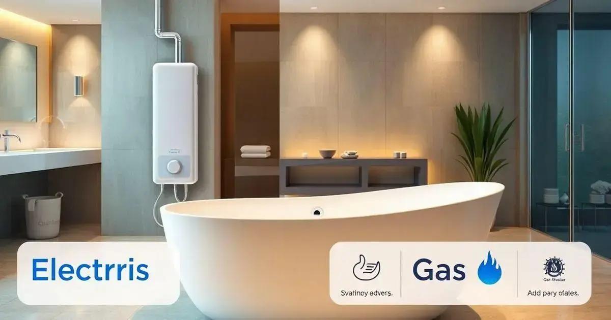 Diferença entre aquecedores elétricos e a gás