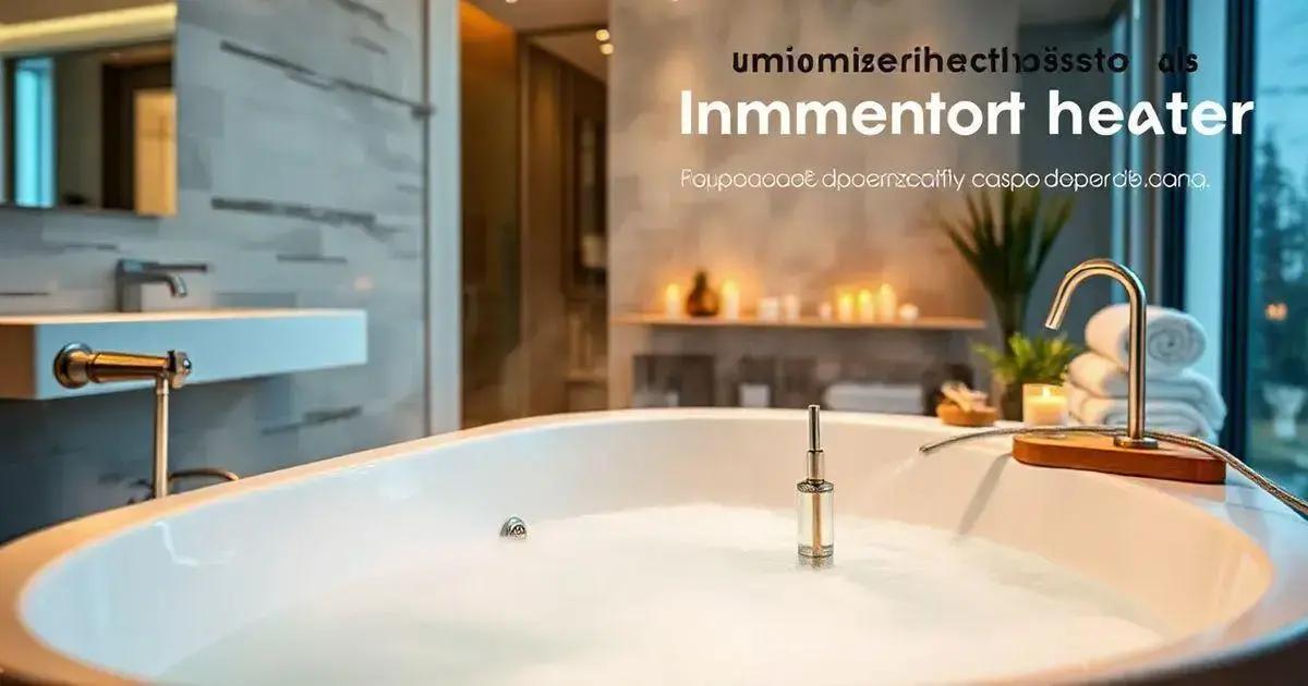 Instalação do aquecedor de imersão