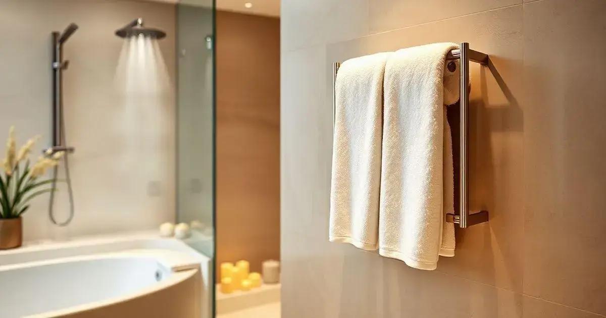 Instalação do aquecedor para toalha de banho