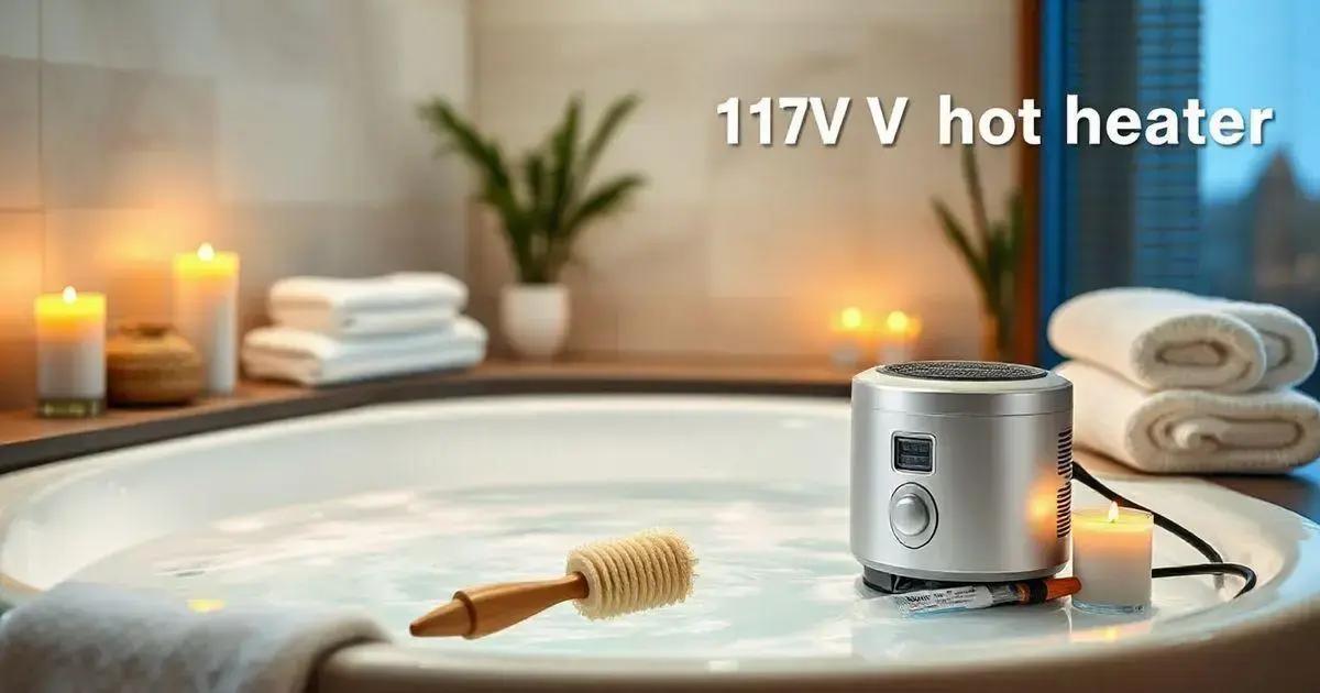 Manutenção do aquecedor de banheira 110v