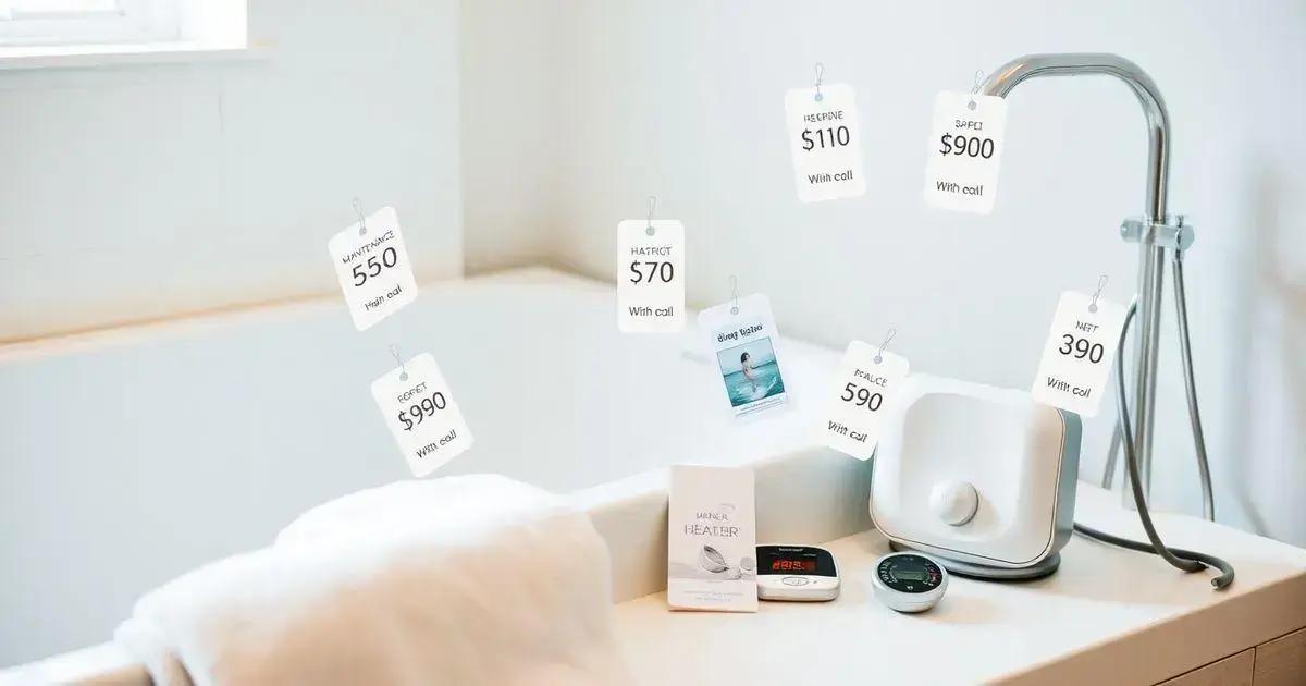 Manutenção do aquecedor de banheira: cuidados essenciais