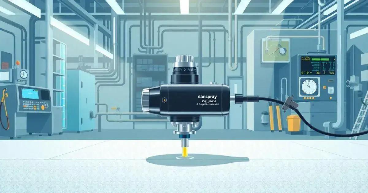 Manutenção do sensor de nível sanspray