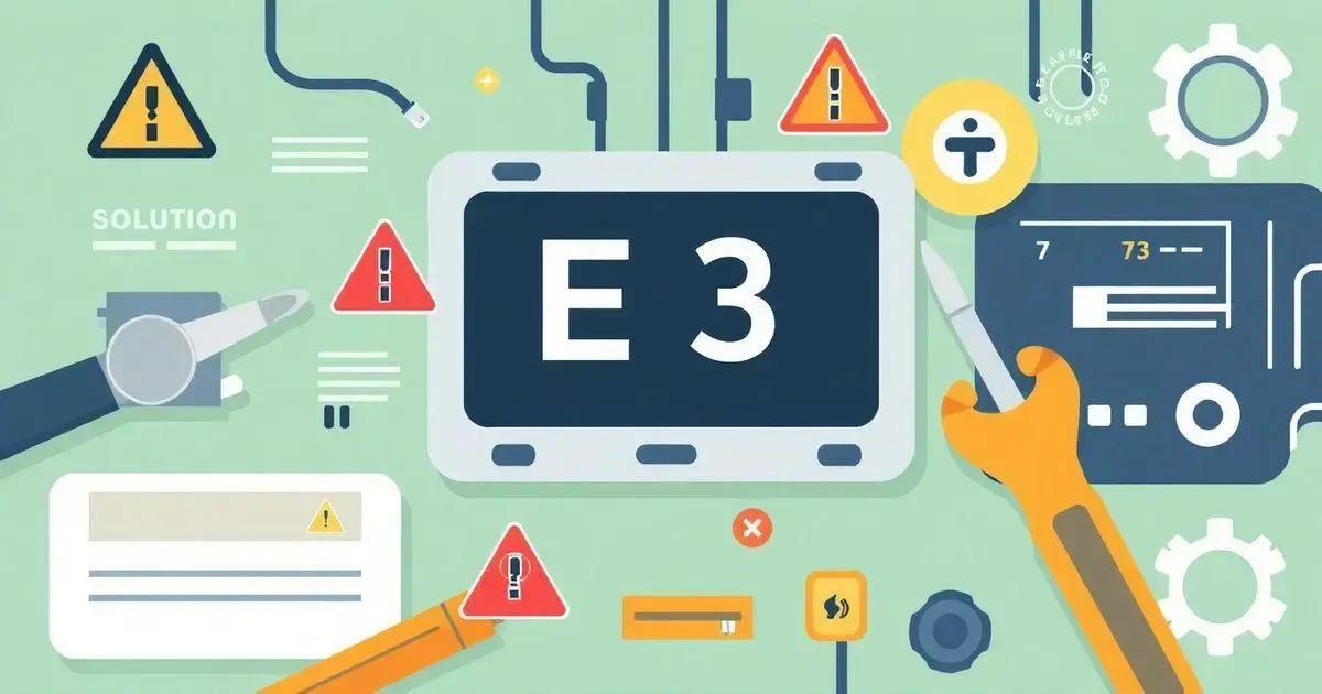 Passo a passo para resolver o erro E3