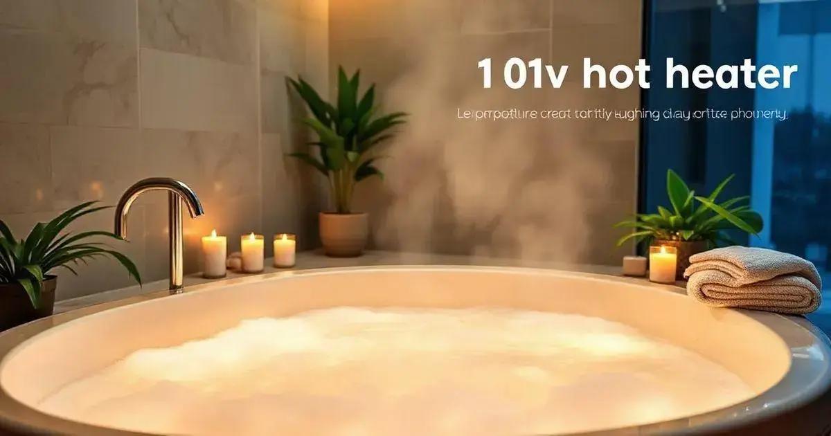 Vantagens de usar um aquecedor de banheira 110v