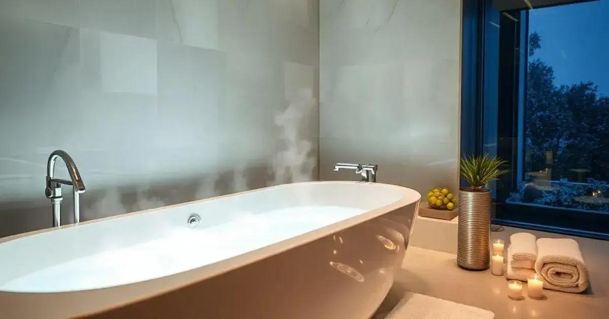 Vantagens de usar um aquecedor na banheira